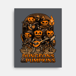 Dungeon Pumpkin RPG-None-Stretched-Canvas-Studio Mootant