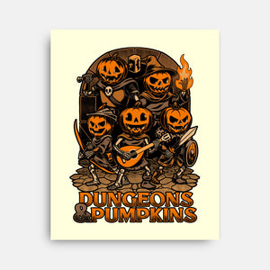 Dungeon Pumpkin RPG-None-Stretched-Canvas-Studio Mootant