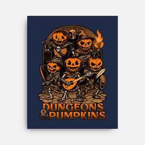 Dungeon Pumpkin RPG-None-Stretched-Canvas-Studio Mootant