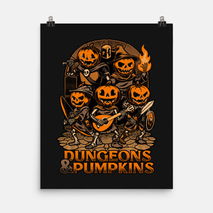 Dungeon Pumpkin RPG-None-Matte-Poster-Studio Mootant