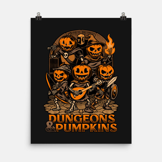 Dungeon Pumpkin RPG-None-Matte-Poster-Studio Mootant