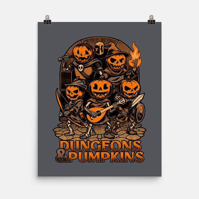 Dungeon Pumpkin RPG-None-Matte-Poster-Studio Mootant