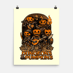 Dungeon Pumpkin RPG-None-Matte-Poster-Studio Mootant