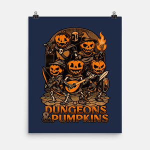 Dungeon Pumpkin RPG-None-Matte-Poster-Studio Mootant