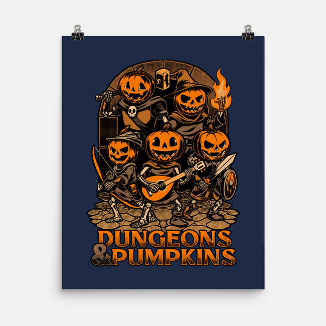 Dungeon Pumpkin RPG-None-Matte-Poster-Studio Mootant