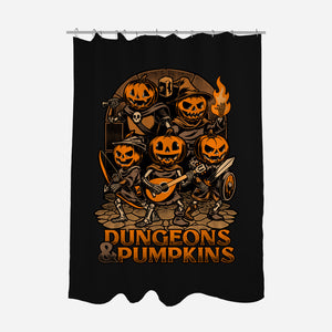 Dungeon Pumpkin RPG-None-Polyester-Shower Curtain-Studio Mootant