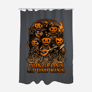 Dungeon Pumpkin RPG-None-Polyester-Shower Curtain-Studio Mootant