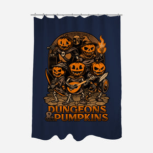 Dungeon Pumpkin RPG-None-Polyester-Shower Curtain-Studio Mootant