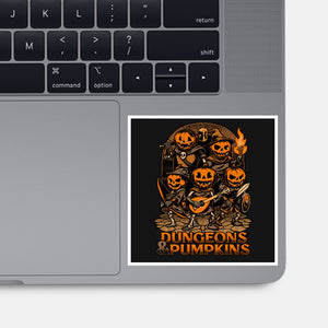 Dungeon Pumpkin RPG-None-Glossy-Sticker-Studio Mootant