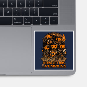 Dungeon Pumpkin RPG-None-Glossy-Sticker-Studio Mootant