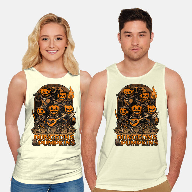 Dungeon Pumpkin RPG-Unisex-Basic-Tank-Studio Mootant