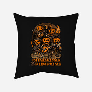 Dungeon Pumpkin RPG-None-Removable Cover w Insert-Throw Pillow-Studio Mootant