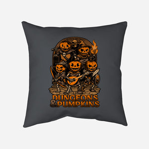 Dungeon Pumpkin RPG-None-Removable Cover w Insert-Throw Pillow-Studio Mootant