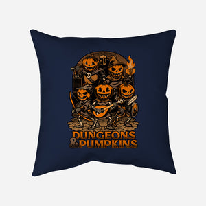 Dungeon Pumpkin RPG-None-Removable Cover w Insert-Throw Pillow-Studio Mootant