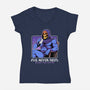 Eternia's Coffee Break-Womens-V-Neck-Tee-hirolabs