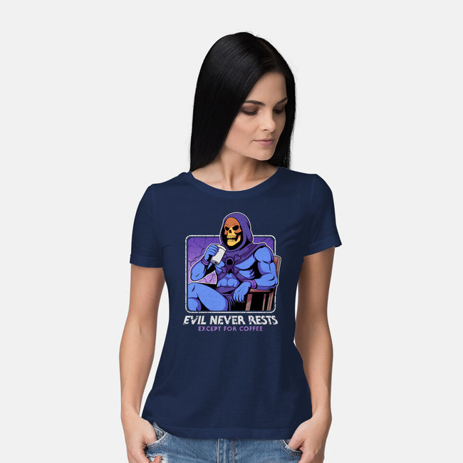 Eternia's Coffee Break-Womens-Basic-Tee-hirolabs