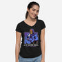 Eternia's Coffee Break-Womens-V-Neck-Tee-hirolabs