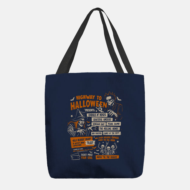 Highway To Halloween-None-Basic Tote-Bag-eduely