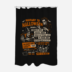 Highway To Halloween-None-Polyester-Shower Curtain-eduely