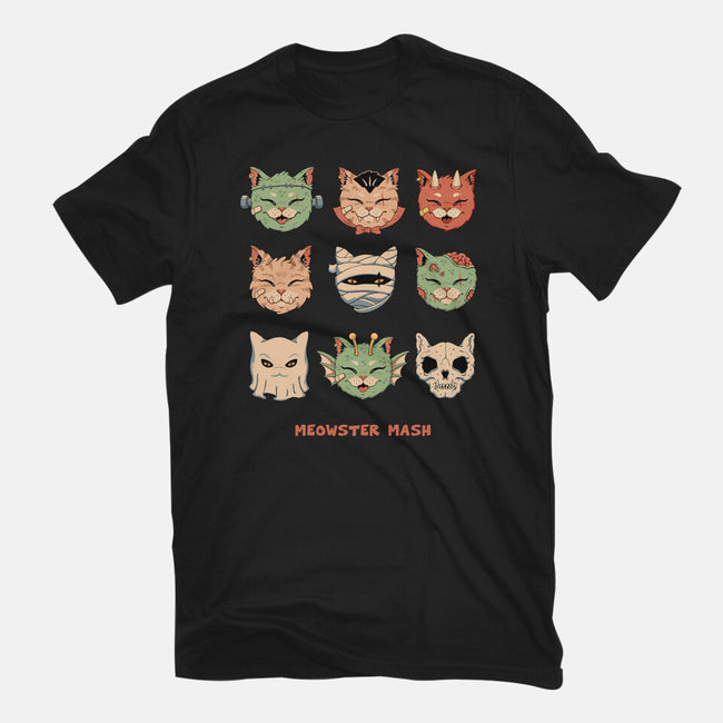 Meowster Mash-Mens-Basic-Tee-vp021