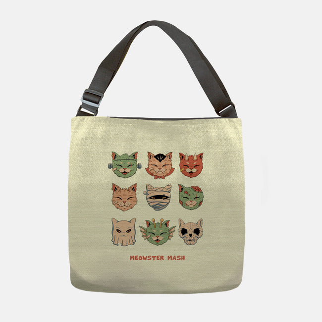 Meowster Mash-None-Adjustable Tote-Bag-vp021