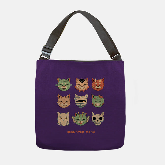 Meowster Mash-None-Adjustable Tote-Bag-vp021