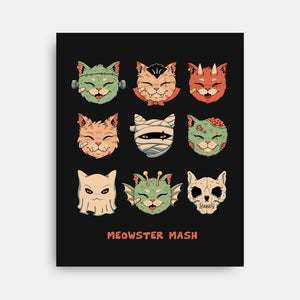 Meowster Mash-None-Stretched-Canvas-vp021