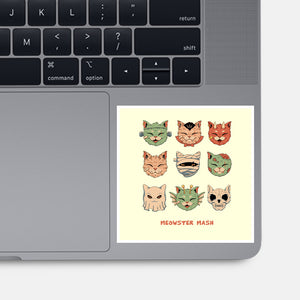 Meowster Mash-None-Glossy-Sticker-vp021