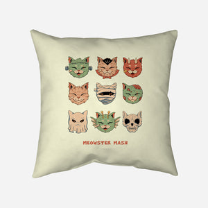 Meowster Mash-None-Removable Cover w Insert-Throw Pillow-vp021