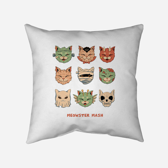 Meowster Mash-None-Removable Cover w Insert-Throw Pillow-vp021