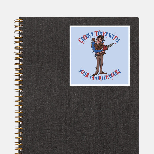 Groovy Book-None-Glossy-Sticker-Getsousa!