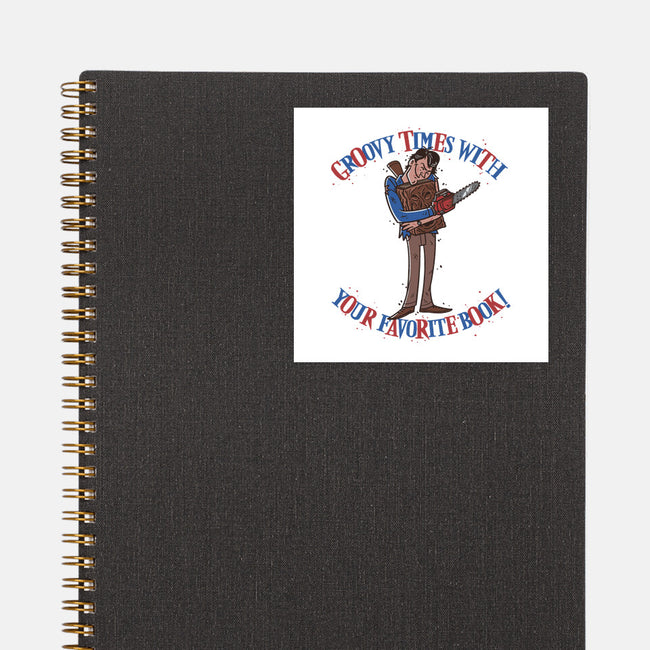 Groovy Book-None-Glossy-Sticker-Getsousa!