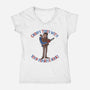 Groovy Book-Womens-V-Neck-Tee-Getsousa!