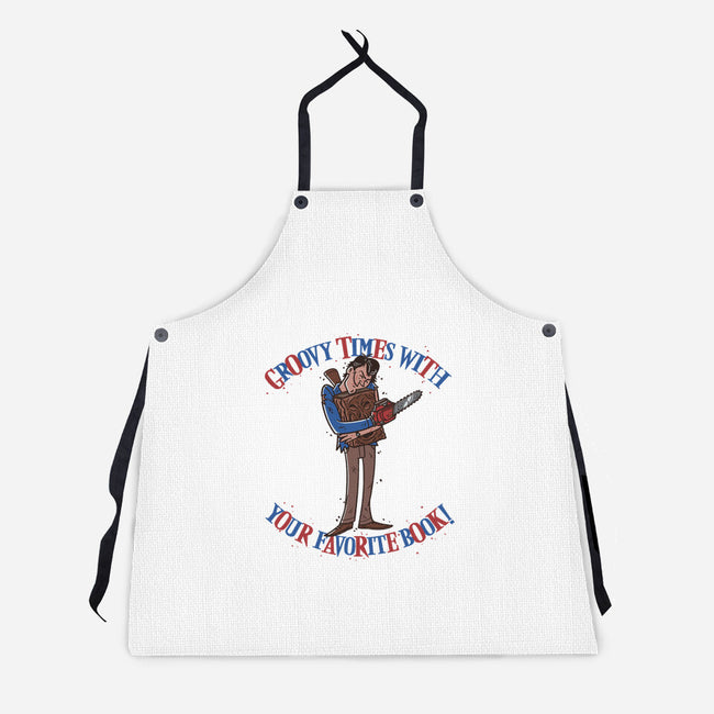 Groovy Book-Unisex-Kitchen-Apron-Getsousa!