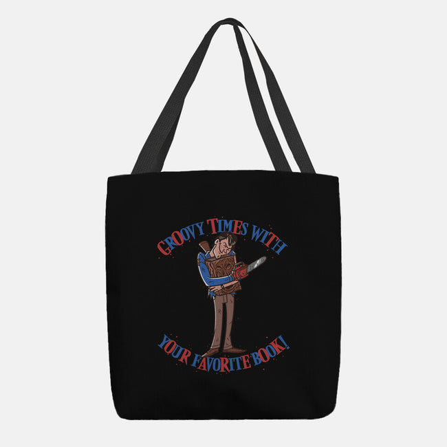 Groovy Book-None-Basic Tote-Bag-Getsousa!