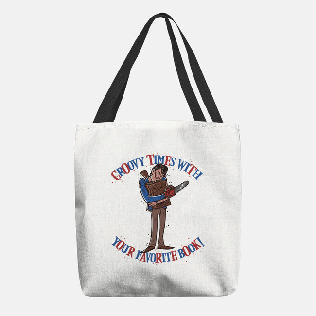 Groovy Book-None-Basic Tote-Bag-Getsousa!