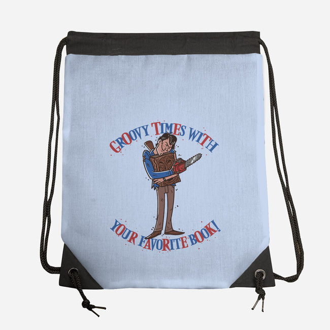 Groovy Book-None-Drawstring-Bag-Getsousa!