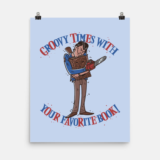 Groovy Book-None-Matte-Poster-Getsousa!