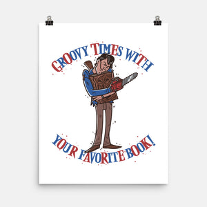Groovy Book-None-Matte-Poster-Getsousa!