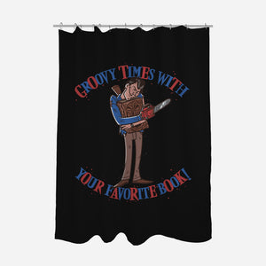 Groovy Book-None-Polyester-Shower Curtain-Getsousa!