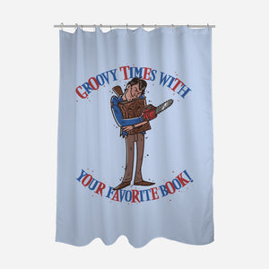 Groovy Book-None-Polyester-Shower Curtain-Getsousa!