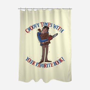 Groovy Book-None-Polyester-Shower Curtain-Getsousa!