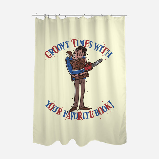 Groovy Book-None-Polyester-Shower Curtain-Getsousa!