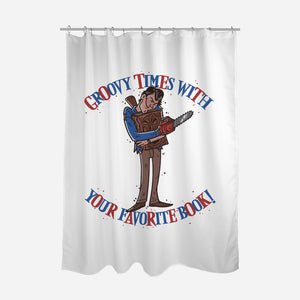 Groovy Book-None-Polyester-Shower Curtain-Getsousa!