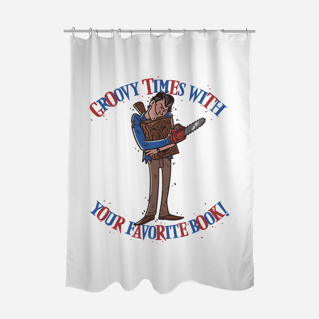 Groovy Book-None-Polyester-Shower Curtain-Getsousa!