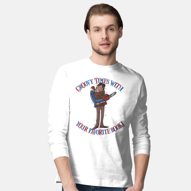 Groovy Book-Mens-Long Sleeved-Tee-Getsousa!