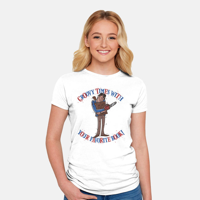 Groovy Book-Womens-Fitted-Tee-Getsousa!