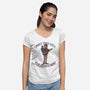 Groovy Book-Womens-V-Neck-Tee-Getsousa!
