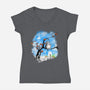 Japan Pop Overload-Womens-V-Neck-Tee-kharmazero