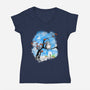 Japan Pop Overload-Womens-V-Neck-Tee-kharmazero
